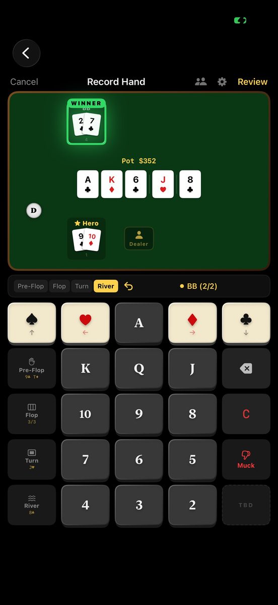 Stoic Poker screen